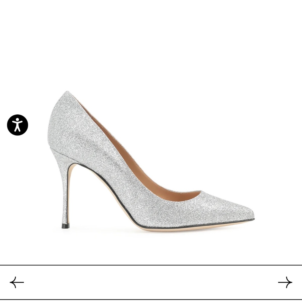 Sergio Rossi Silver Stilettos!